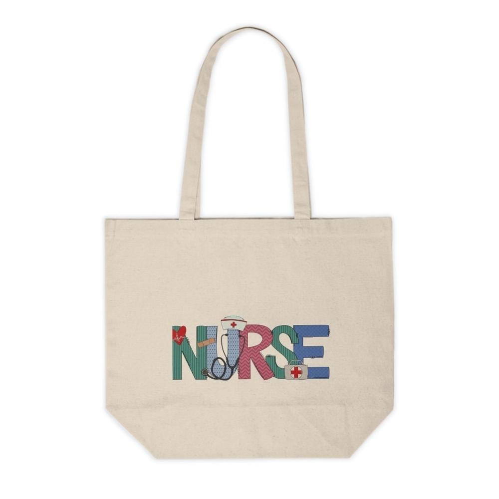 Nurse Custom Canvas Graphic Tote Bag